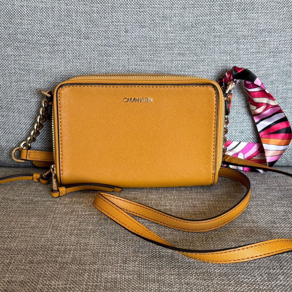 Calvin Klein Yellow Crossbody Bag new